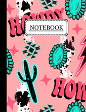 Load image into Gallery viewer, Pink Howdy Composition Notebook - AMAZON ONLY

